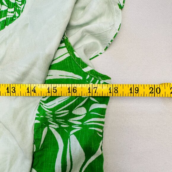 Anthropologie Maeve Dress Women's XS The Cassandra Butterfly Maxi Green Pleated - Picture 13 of 14